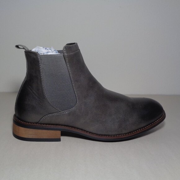 Vance Co. Size 9 M / LANDON / Grey / Chelsea Dress Boots / New Men\'s Shoes main image 4